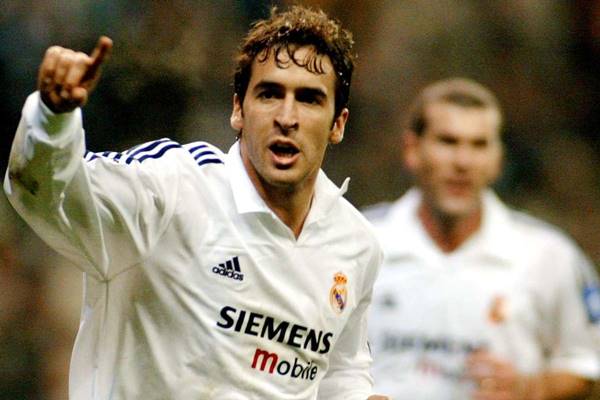 Raul Gonzalez đứng thứ 3 trong top ghi bàn Champions League với 71 bàn