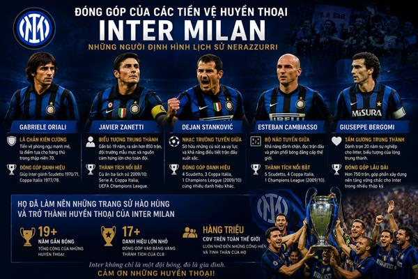 Tiền vệ của Inter Milan Tiền vệ của Inter Milan