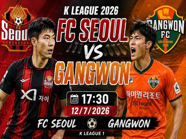Số liệu trận đấu FC Seoul gặp Gangwon 17h30 ngày 12/7