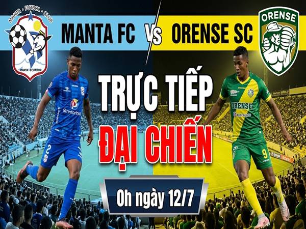 Số liệu trận đấu Manta FC gặp Orense SC 0h ngày 12/7